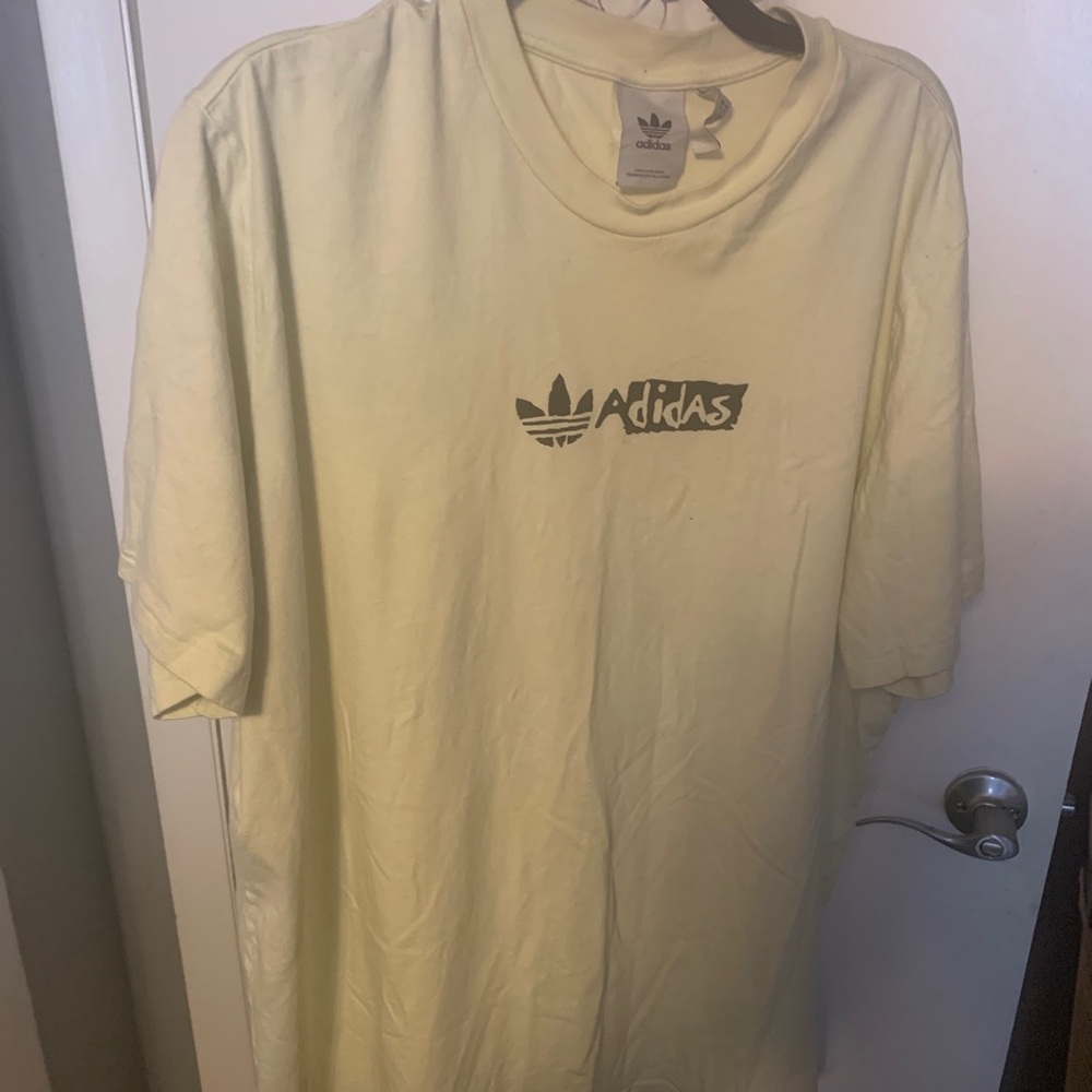 Adidas Men's Victory Tee Green Adidas Crew Neck  T-shirt Graphic Peace Size XL
